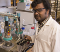 Student working in a South Dakota School of Mines and Technology lab.